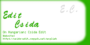 edit csida business card